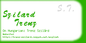 szilard trenz business card